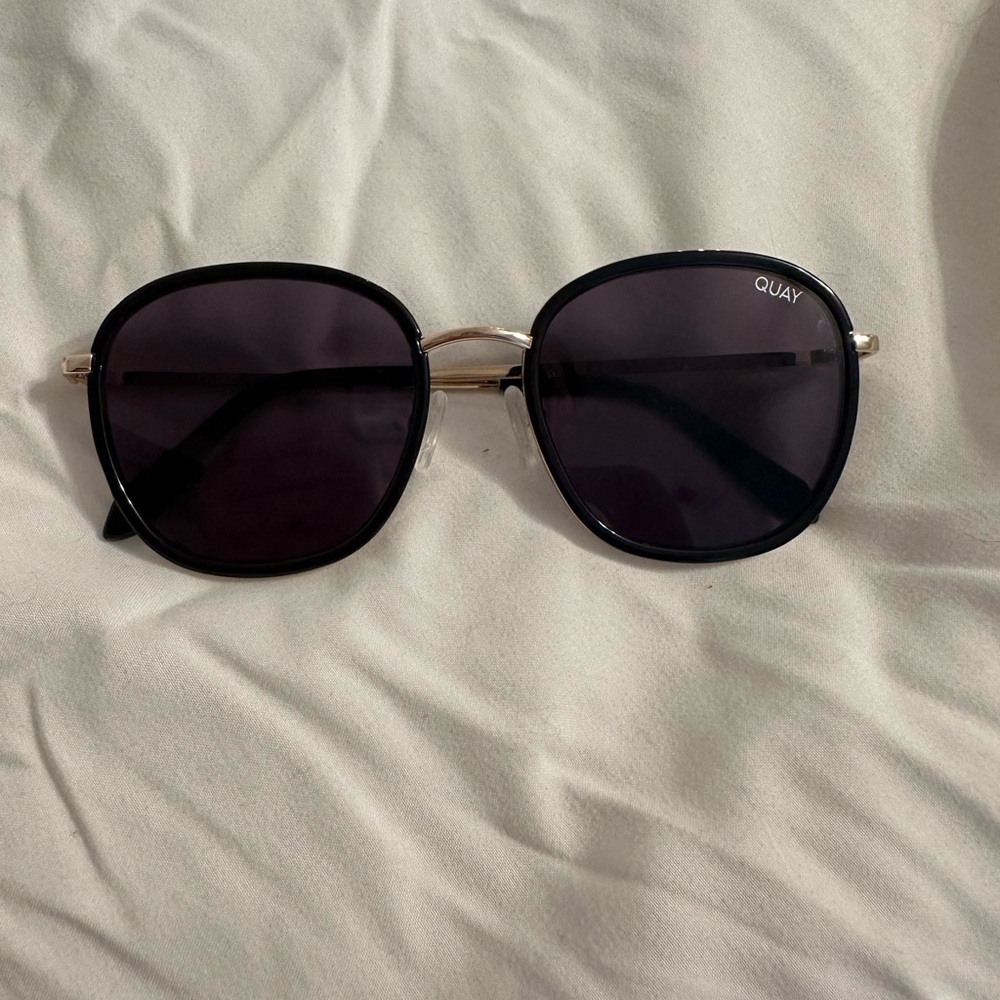 Quay Australia Black and Gold Sunglasses